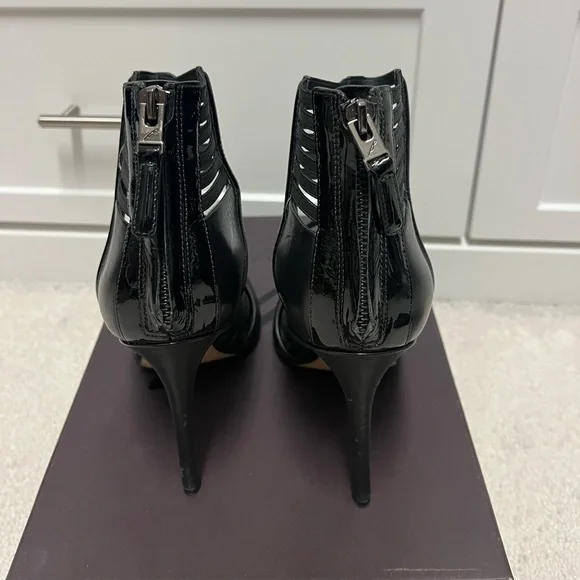 B Brian Atwood Langden Gladiator Caged Heels Black Size 8.5 - Picture 4 of 12